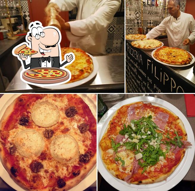 Essayez des pizzas à Pizzeria Filippo