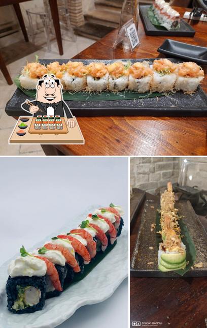 Scegli le diverse opzioni di sushi