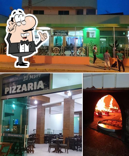 O interior do El Murr Pizzaria