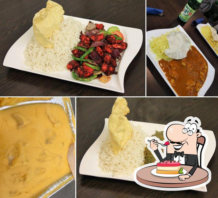 Indisches Restaurant Kitchen King bietet eine Mehrzahl von Desserts 