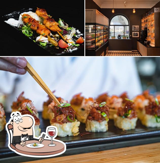 Estas son las imágenes que hay de comida y interior en Sabi Sushi Togstasjonen