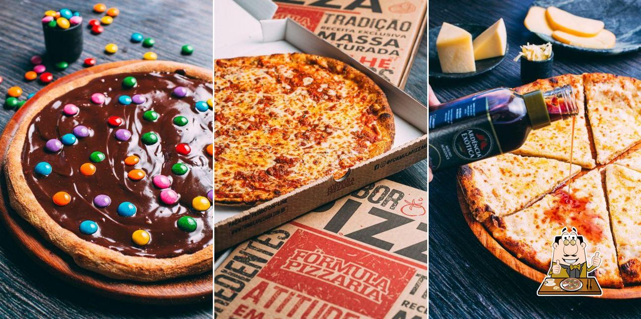 Peça diferentes variedades de pizza
