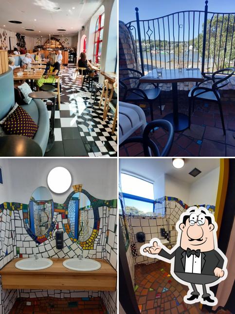 Интерьер "Aqua Restaurant and Bar (In the Hundertwasser Art Centre)"