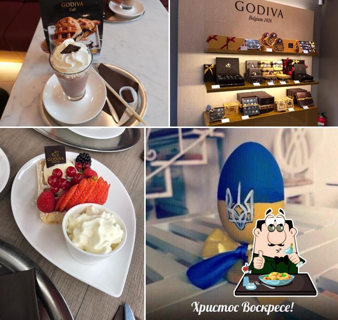 Mousse au chocolat à Godiva Cafe