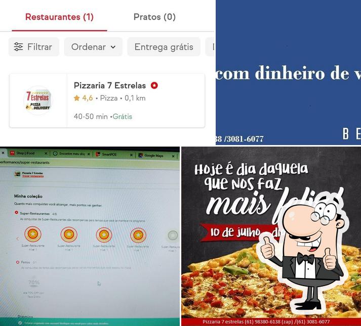 Look at the picture of 7 Estrelas Pizzaria