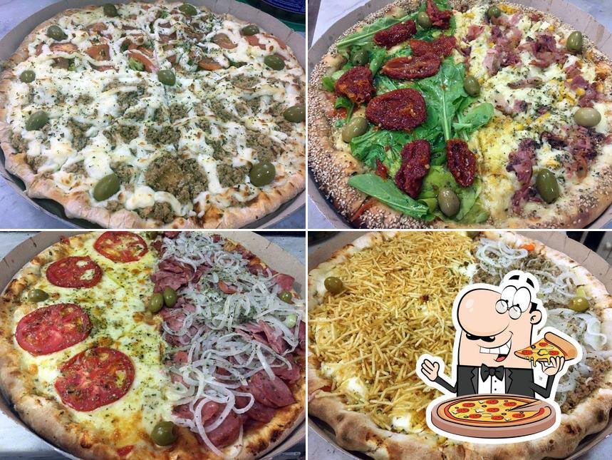 Escolha diferentes estilos de pizza