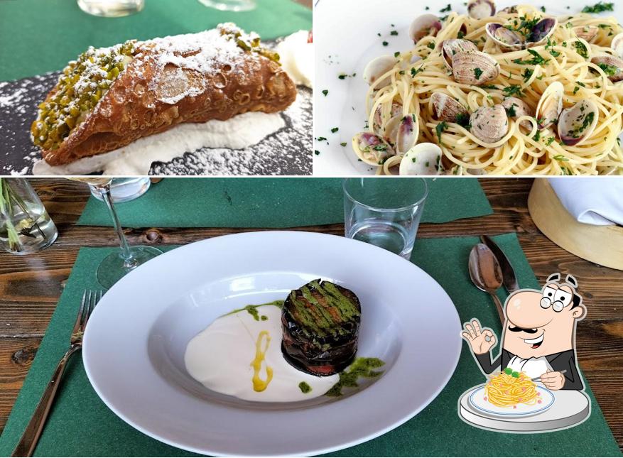 Spaghetti alla carbonara al Gatto Rosso