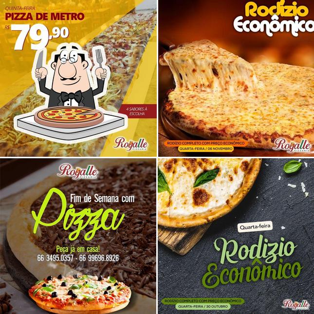 Consiga pizza no Royalle Pizzaria