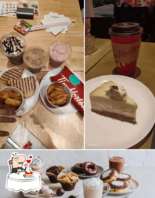 Tim Hortons serves a selection of sweet dishes