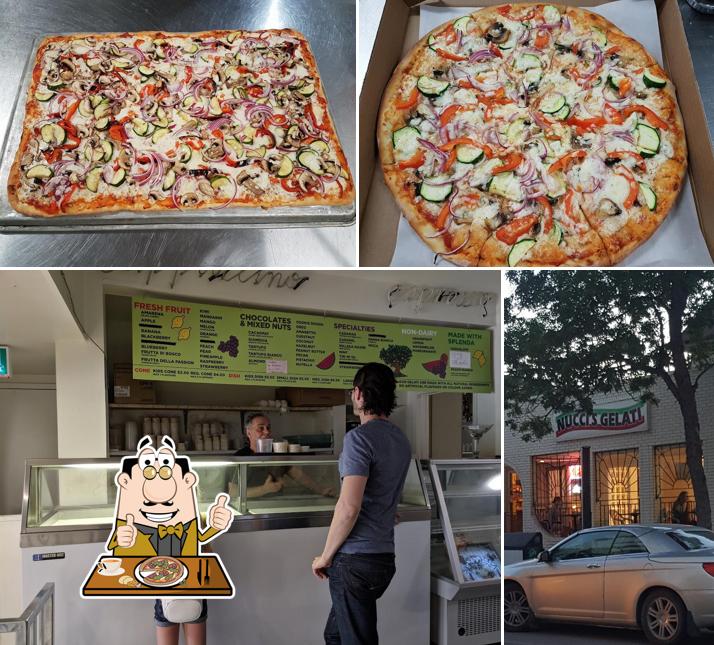 Try out pizza at Nucci's Gelati