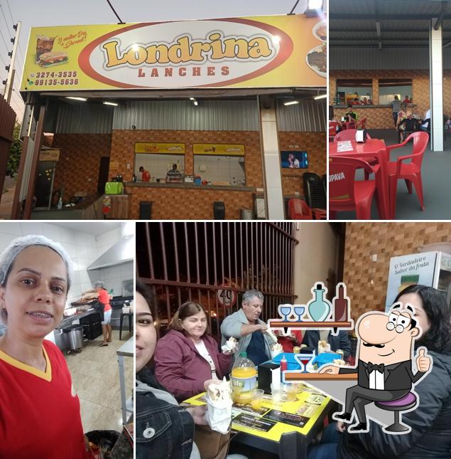 O interior do Londrina lanches