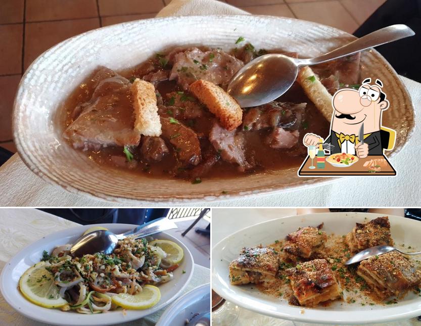 Platti al Trattoria anni 60