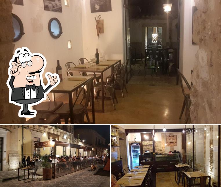 L'intérieur de Geranio Sicilian Food And Drink Cucina A Km ∅