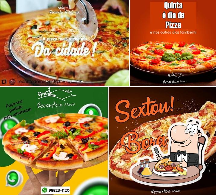 Consiga pizza no Recanto de Minas