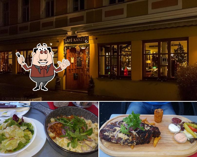 La photo de la nourriture et comptoir de bar de Café Kanzlei’s