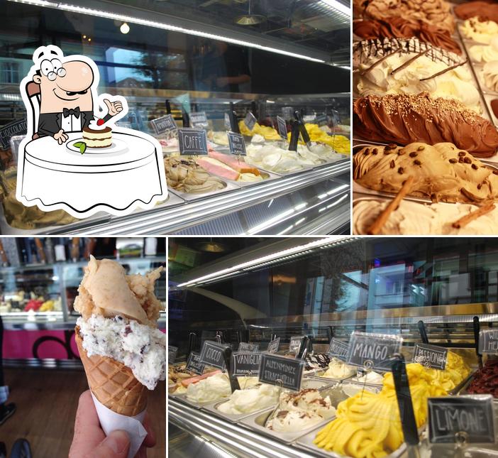 Gelateria di Berna serve un'ampia varietà di dessert