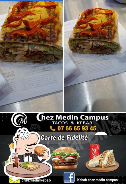 Essayez un hamburger à Medin Campus