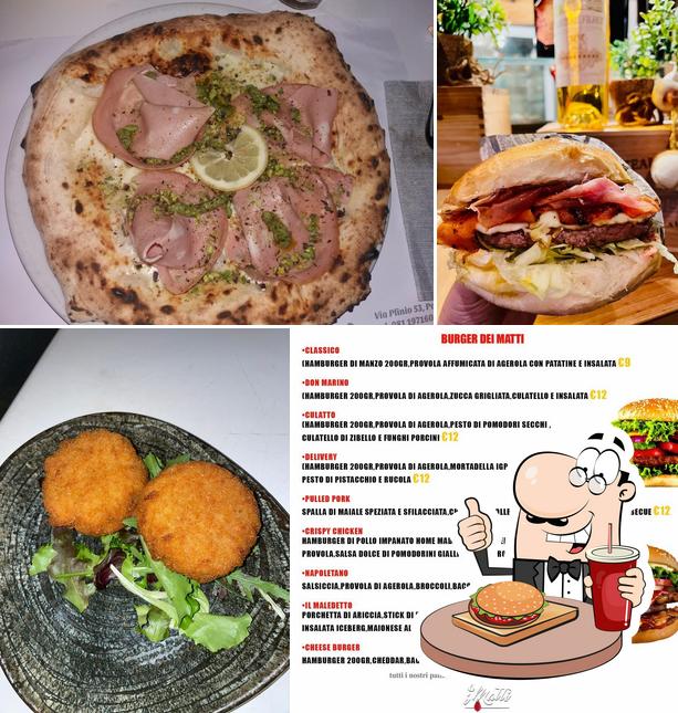 Prova un hamburger a Pizzeria I Matti