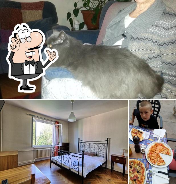 Bild von innere und pizza bei Hôtel Relais de Vidy à Lausanne