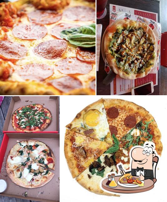 Try out various types of pizza