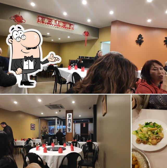 Внутреннее оформление и еда в Dragon Inn Restaurant