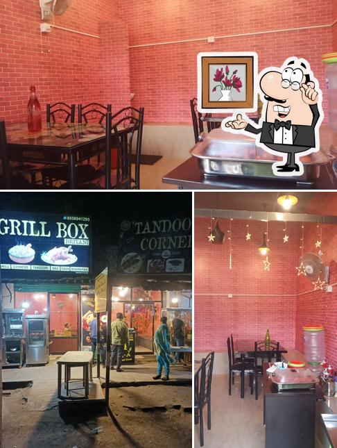 The interior of Grill Box