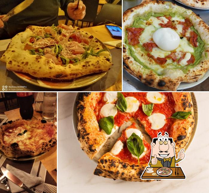 Get pizza at Basilica Pizzeria