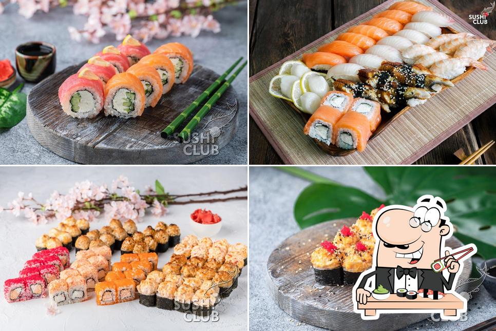 Les sushi sont offerts par Sushi Club