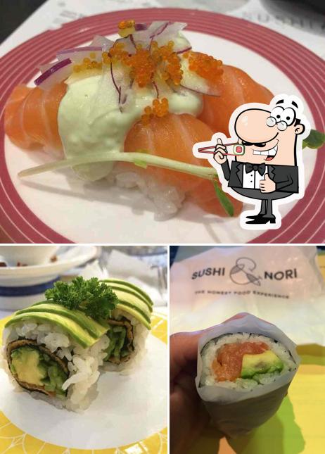 Sushi rolls are available at SUSHI & NORI