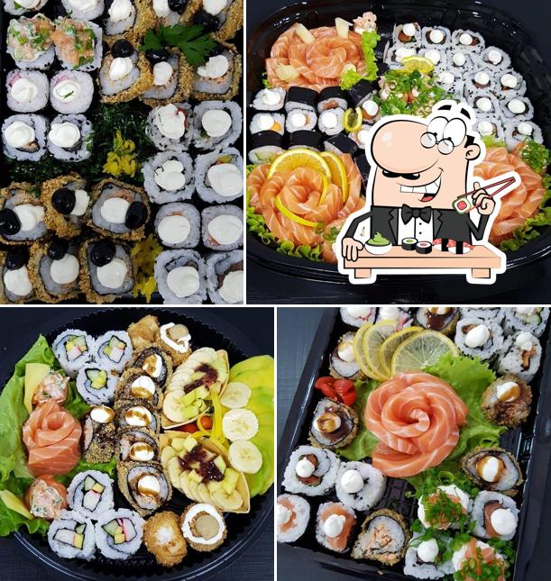 Rolos de sushi são oferecidos por Caza Temakeria Special Oriental Food