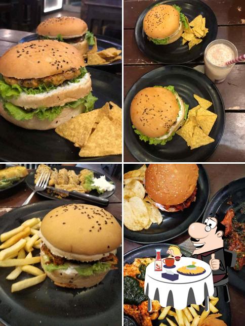 Try out a burger at Smally's Resto Cafe