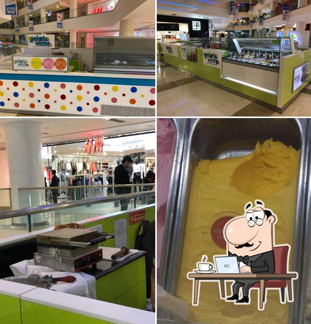 The interior of Gelato Vinto