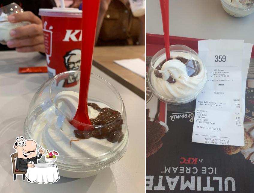 KFC Sorgues offre une sélection de plats sucrés