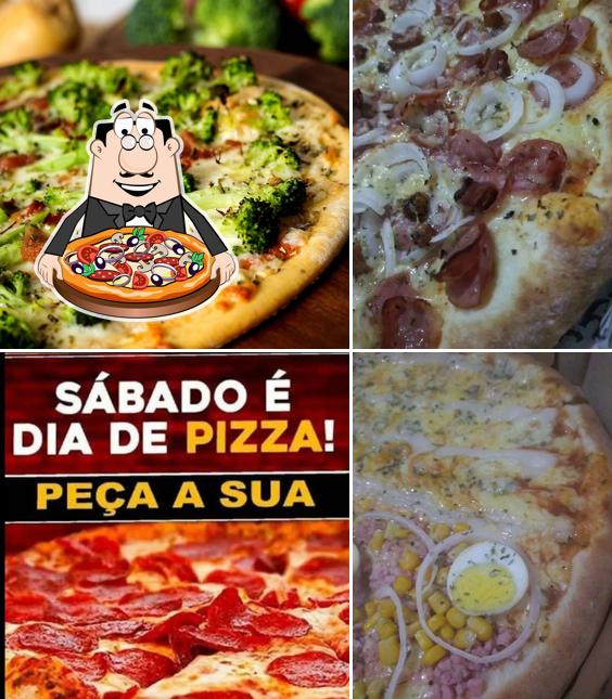 Consiga diferentes tipos de pizza