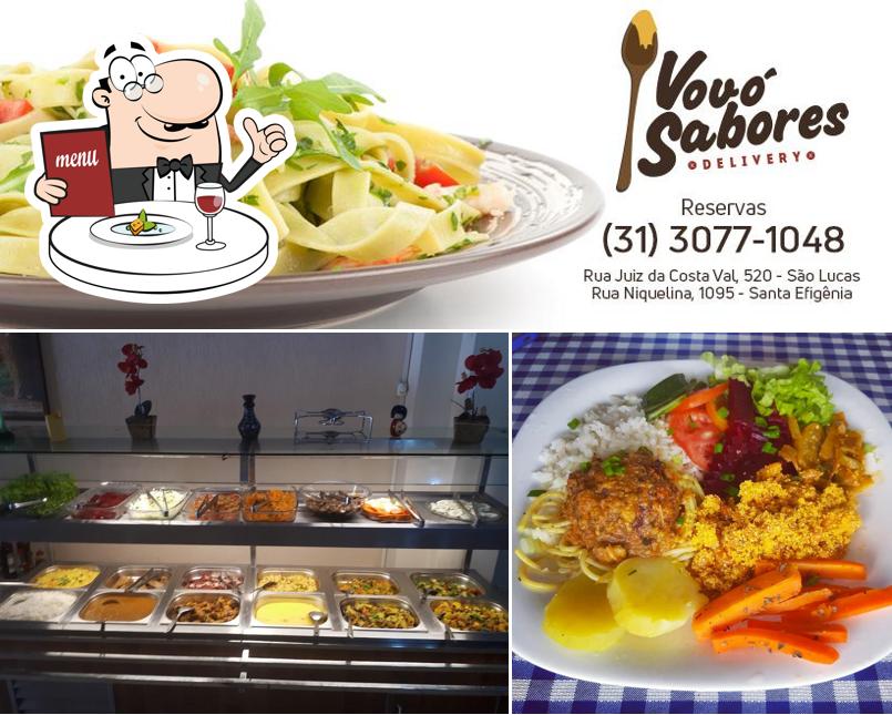 Comida em Restaurante Vovó Sabores