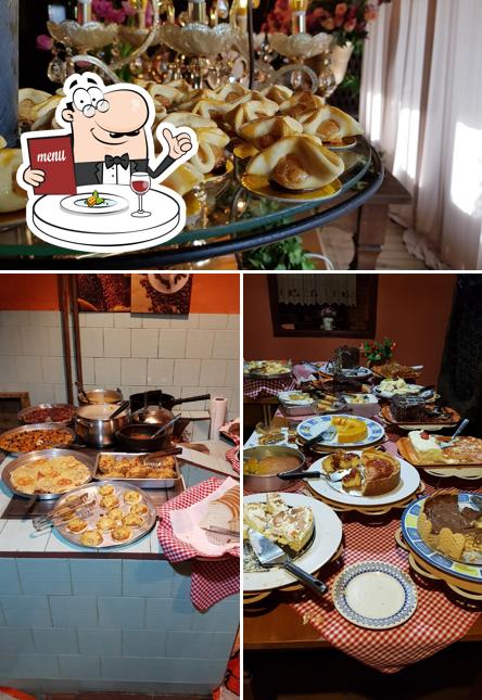 Comida em Restaurante e Café Colonial Recanto das Flores