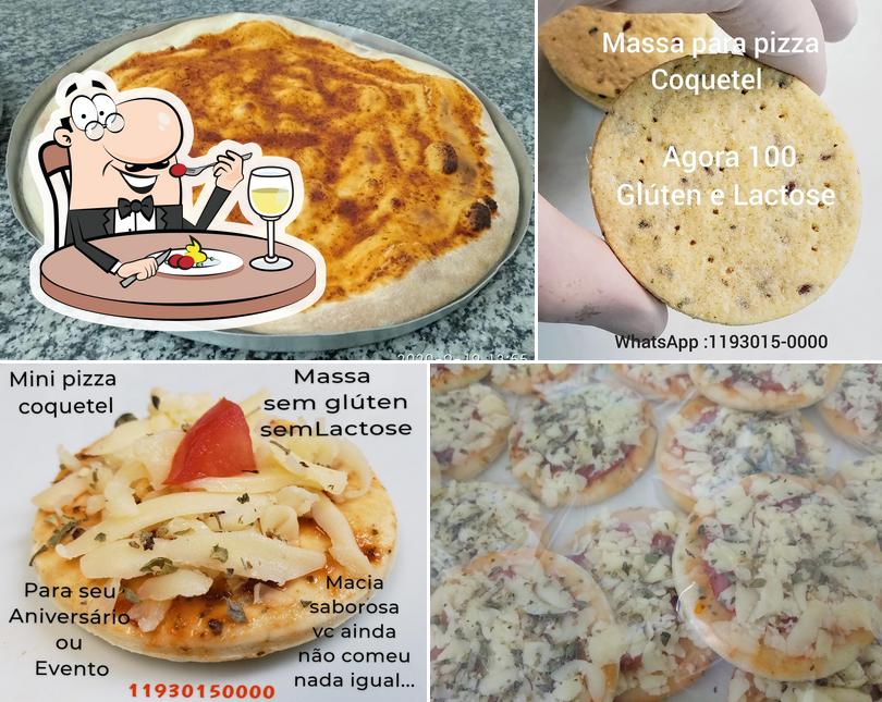 Comida em Mini Pizza