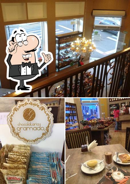 O interior do Chocolateria Gramado