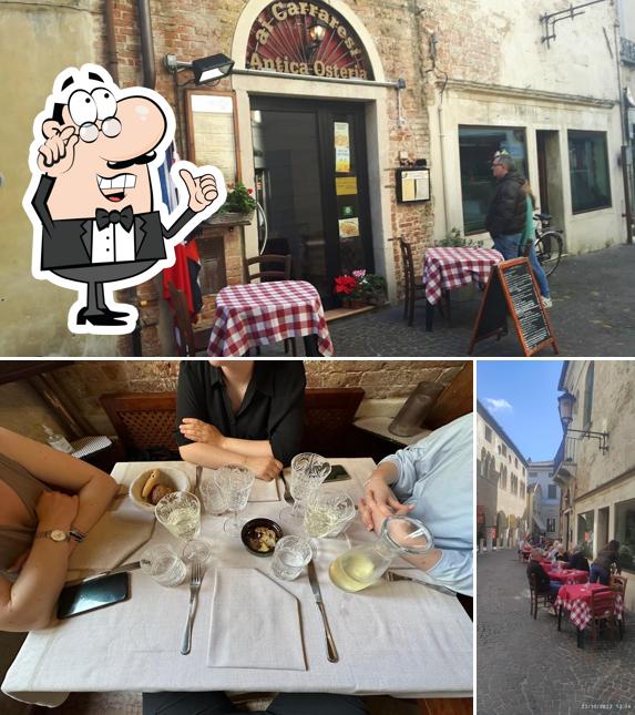 Dai un'occhiata agli interni di Antica Osteria Ai Carraresi