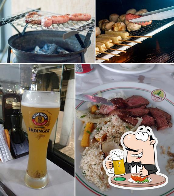 Churrascaria e Pizzaria Veneza serve uma seleção de cervejas