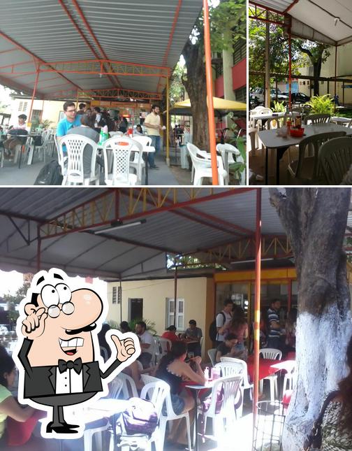 O interior do Sanfa's Lanches - Cantina da Geologia