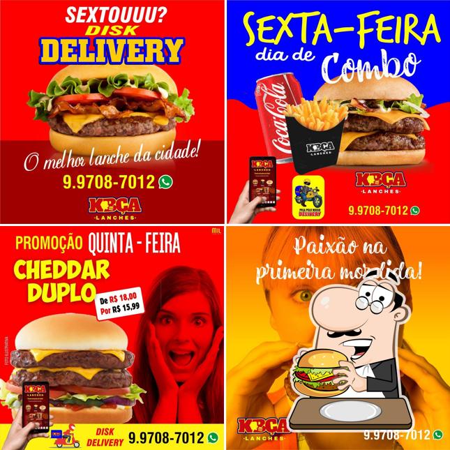 Os hambúrgueres do Kbça Lanches/disk lanche/lanchonete/Delivery/Disk Entrega irão saciar uma variedade de gostos