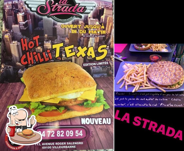 Commandez un hamburger à La Strada