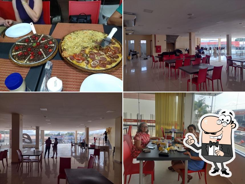 O interior do Panificadora e Pizzaria Bompão