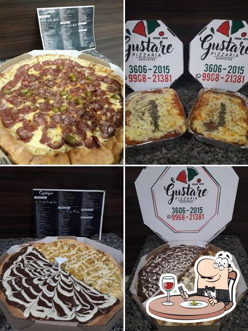 Comida em Pizzaria Gustare