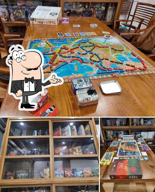 Take a seat at one of the tables at Shudon Board Game Club