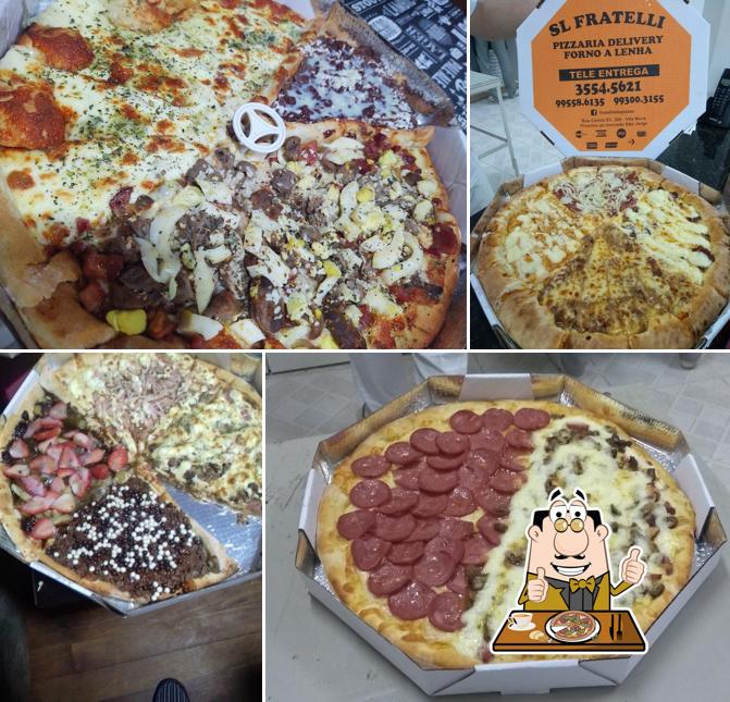 Escolha diferentes tipos de pizza