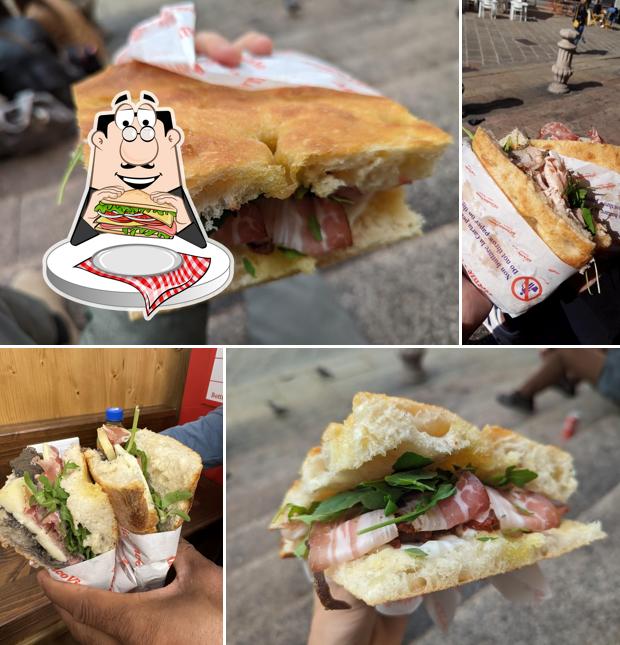 Club sandwich al All'Antico Vinaio