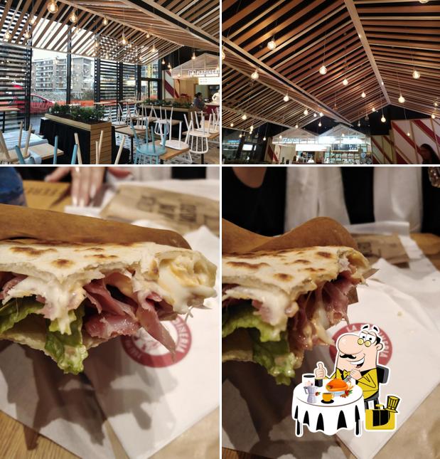 Questa è la immagine che mostra la cibo e interni di La Piadineria