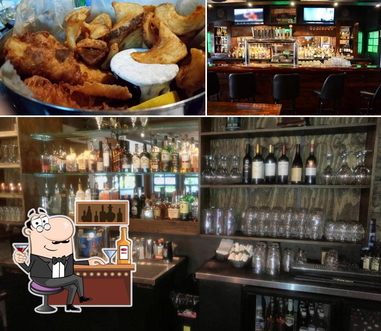 This is the picture depicting bar counter and food at W.E. Sullivan's Irish Pub and Fare